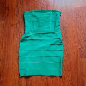 Forever21 green bandage dress